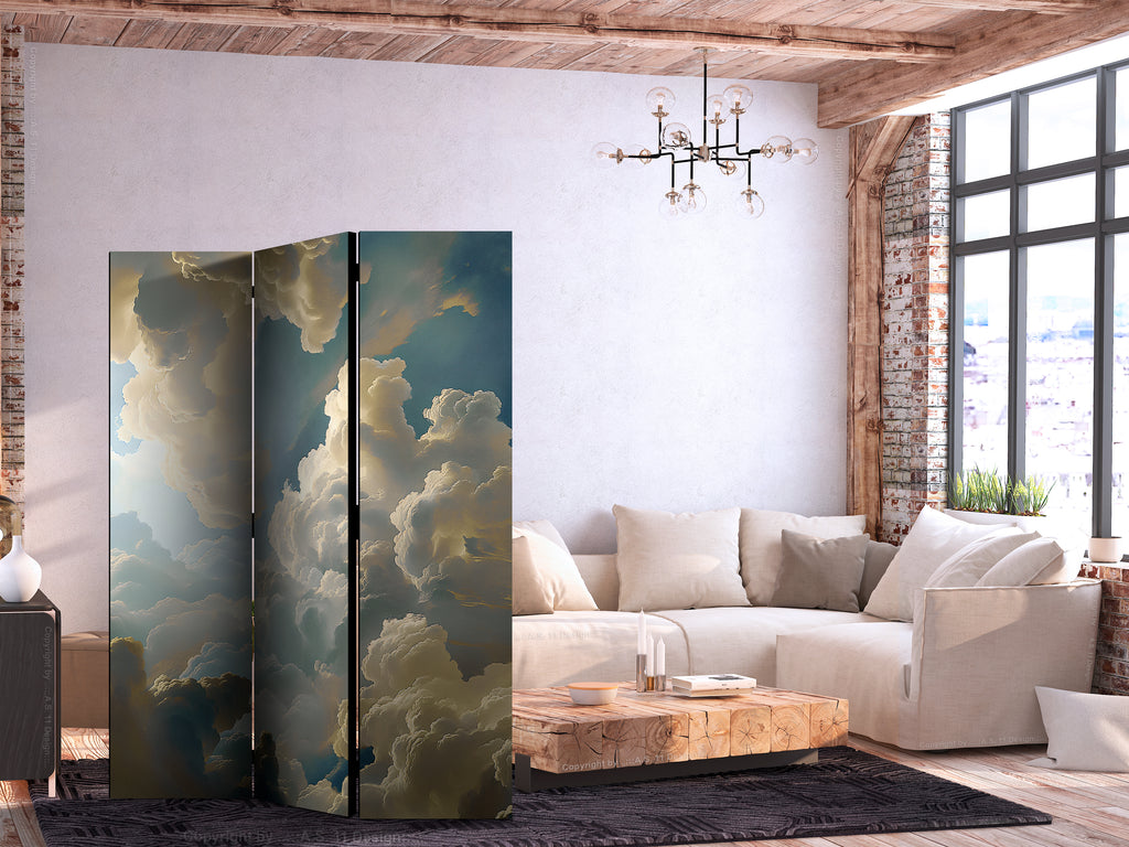 Room Divider Sun and Shadows 3-Panel Landscape