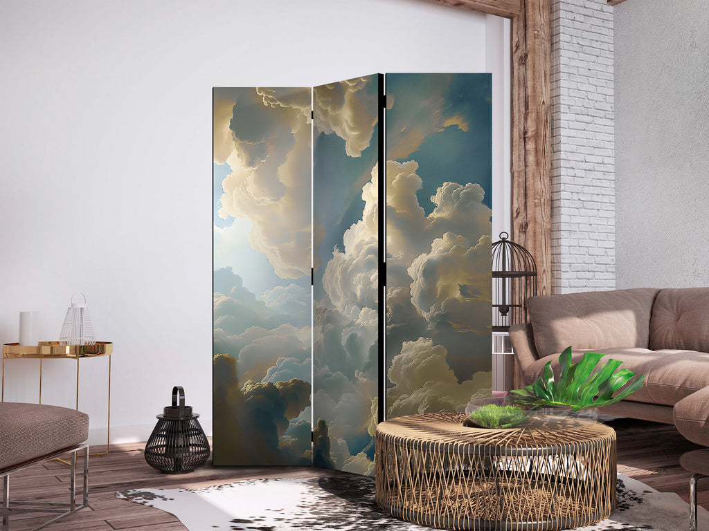 Room Divider Sun and Shadows 3-Panel Landscape