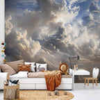 Wall Mural Golden Reflections on Clouds Foretelling Dusk