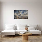 Golden Dusk Clouds Sky Poster