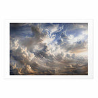 Golden Dusk Clouds Sky Poster