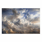 Golden Dusk Clouds Sky Poster