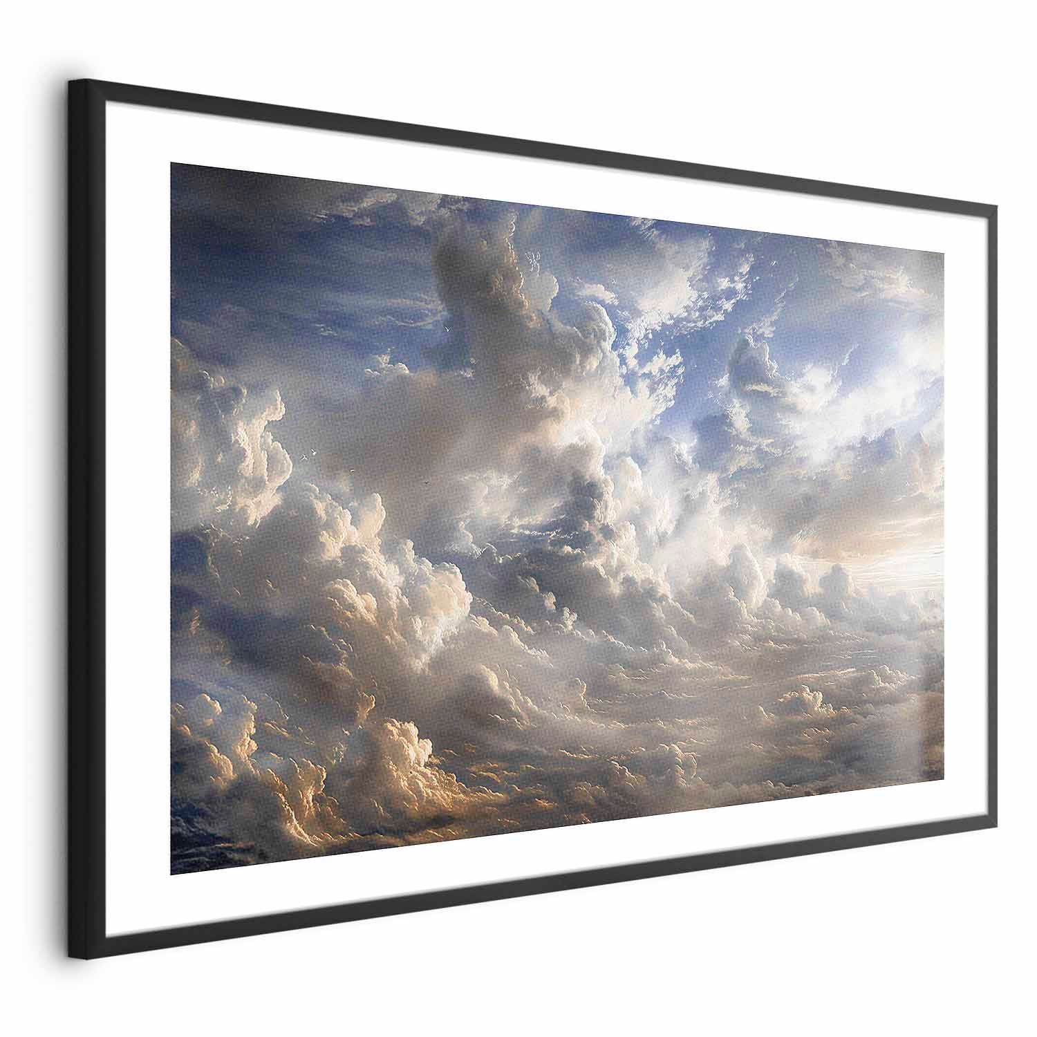 Golden Dusk Clouds Sky Poster