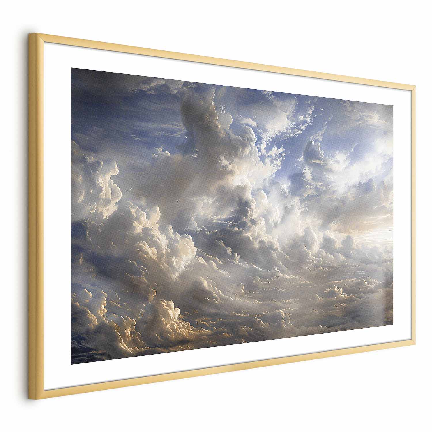Golden Dusk Clouds Sky Poster