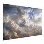 Golden Dusk Clouds Sky Poster