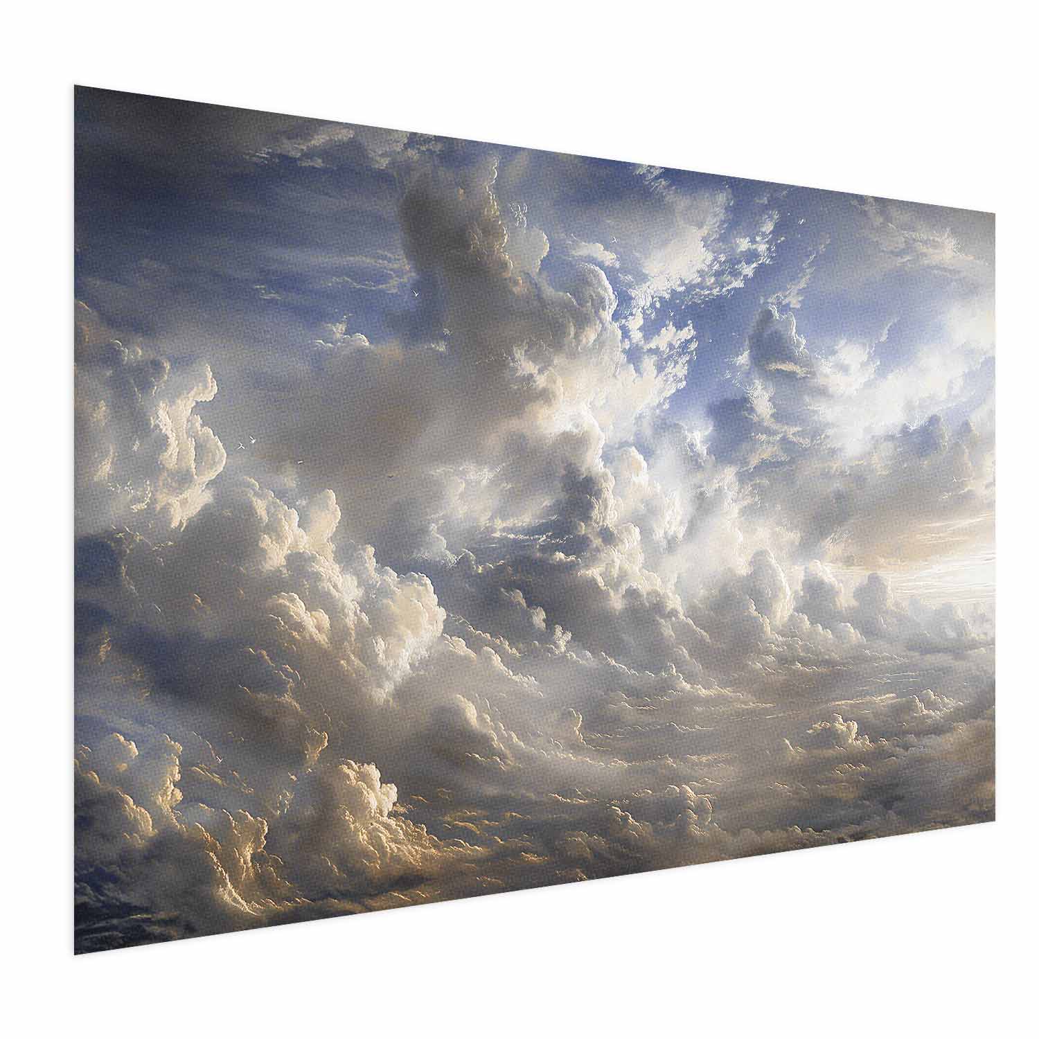 Golden Dusk Clouds Sky Poster