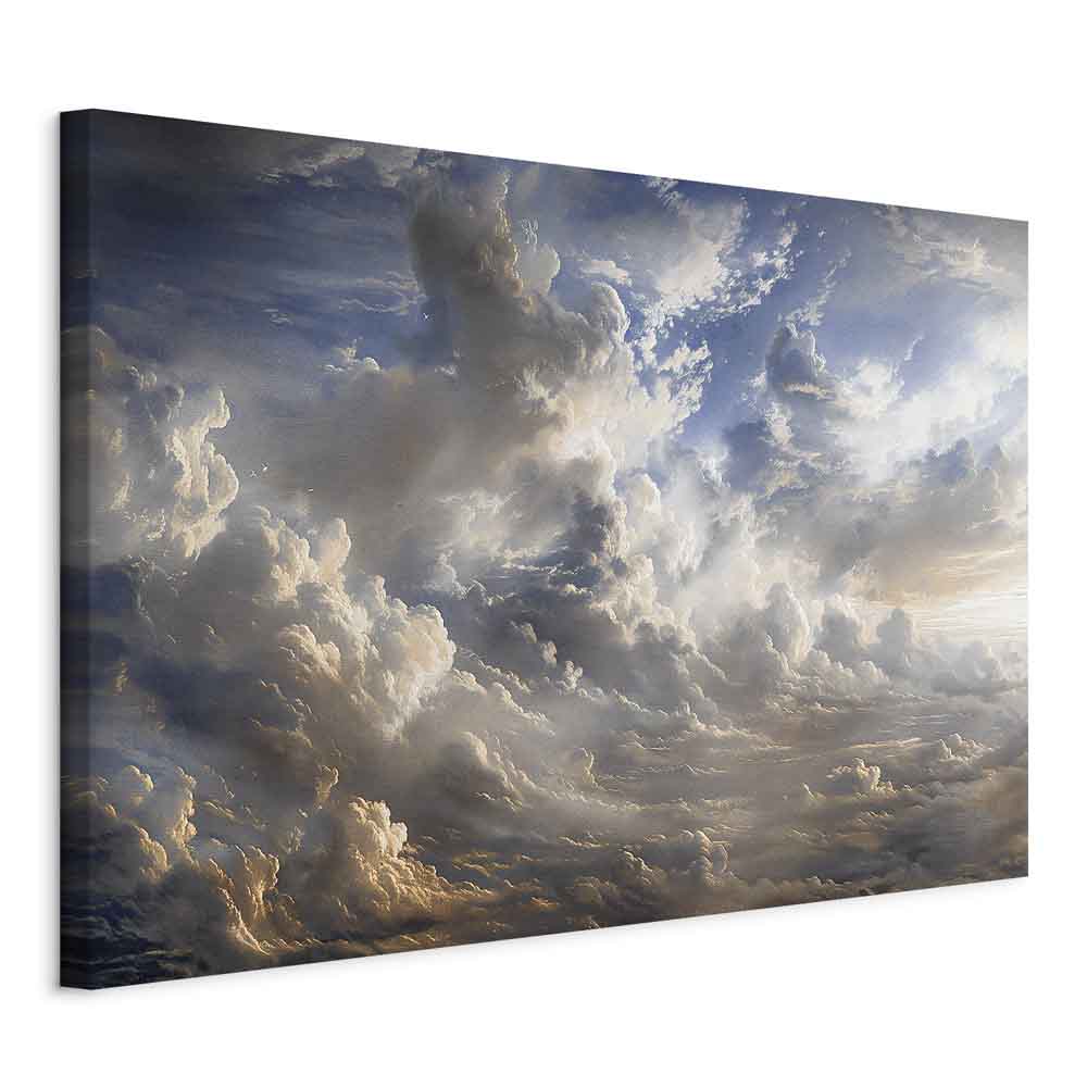 Canvas Print - Golden Reflections on Clouds Foretelling Dusk