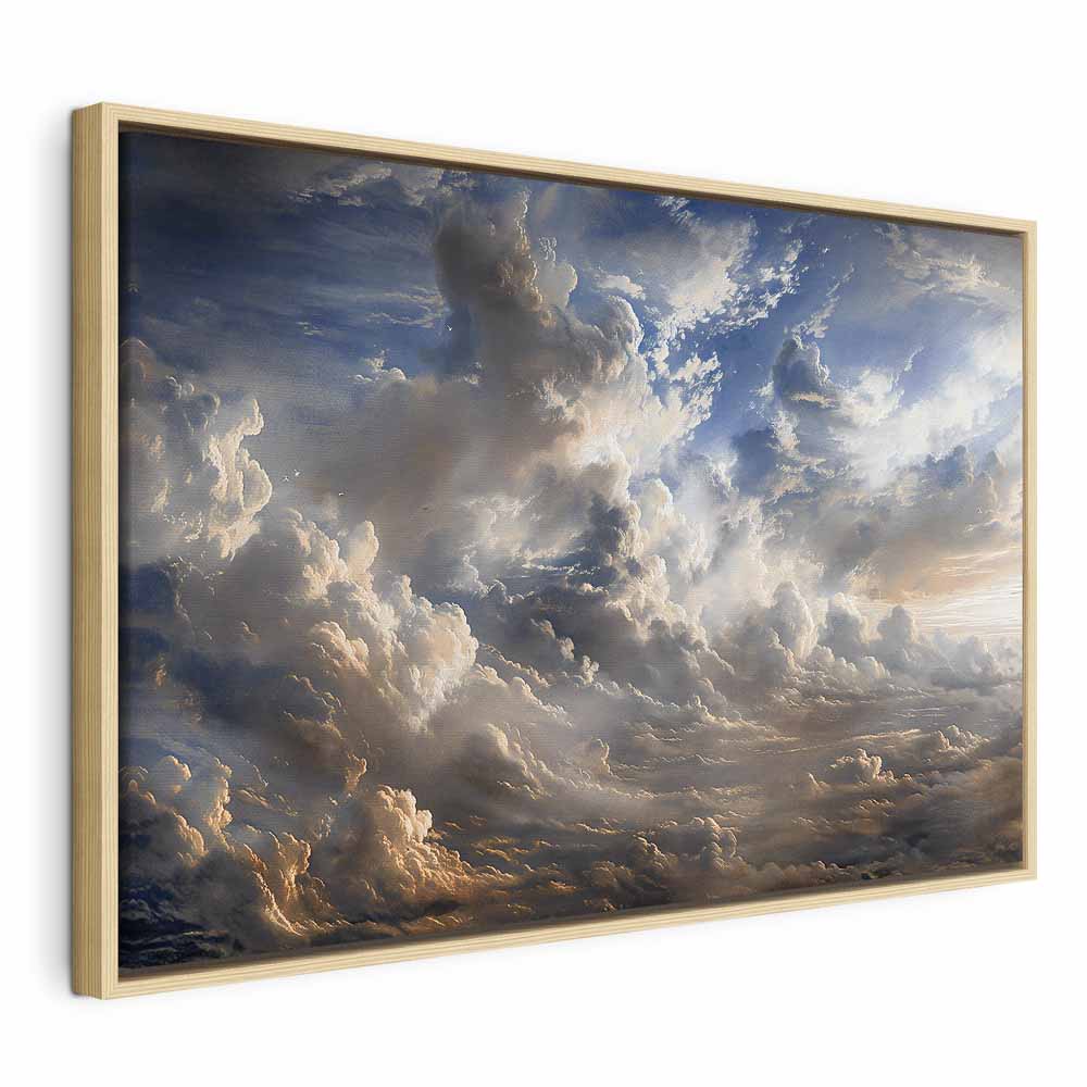 Canvas Print - Golden Reflections on Clouds Foretelling Dusk