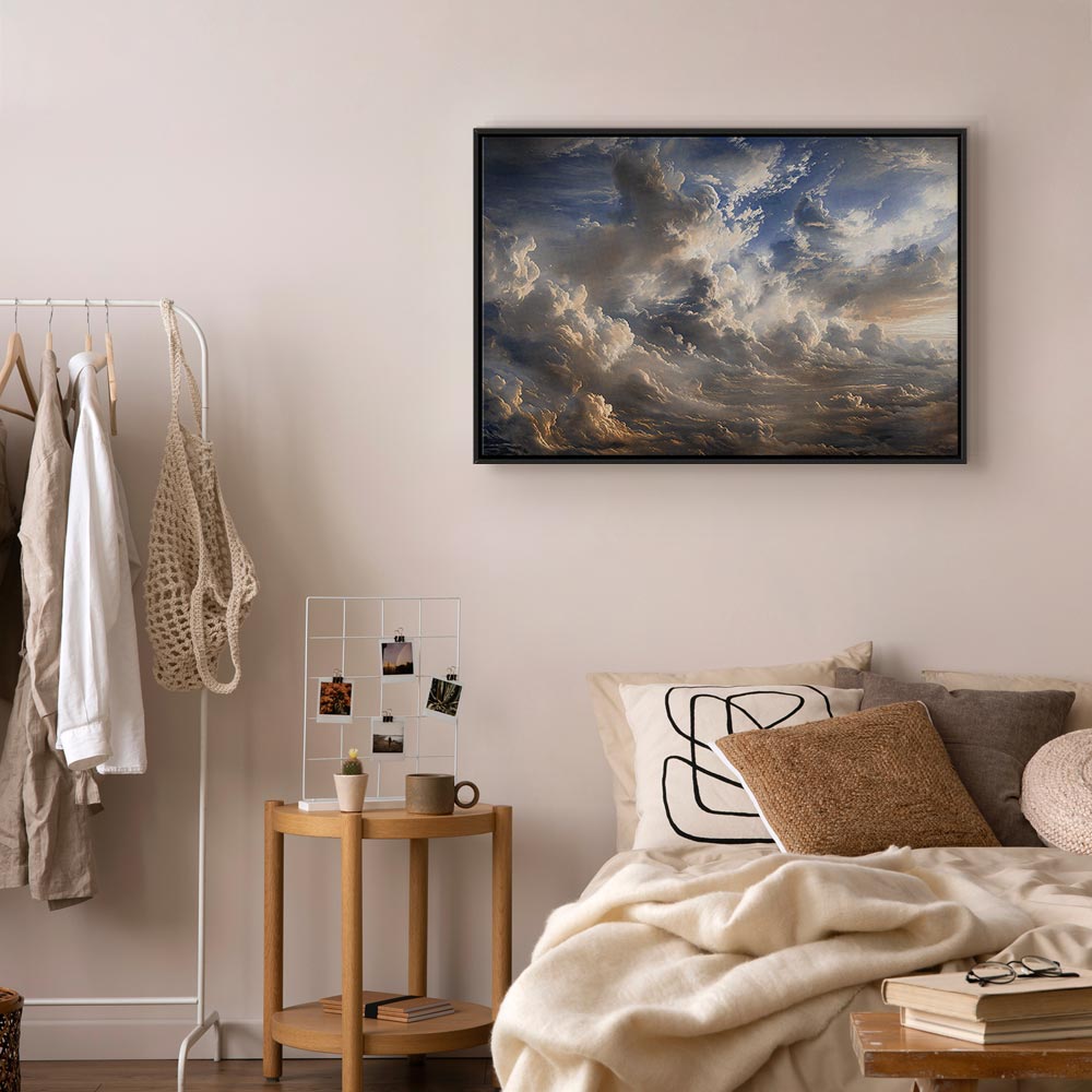 Canvas Print - Golden Reflections on Clouds Foretelling Dusk