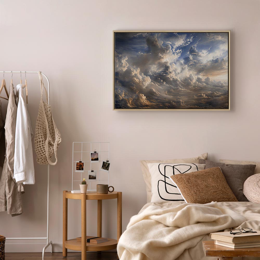 Canvas Print - Golden Reflections on Clouds Foretelling Dusk