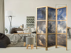 Room Divider Japanese Golden Reflections on Clouds