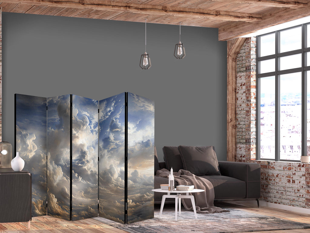 Room Divider with Golden Reflections on Clouds