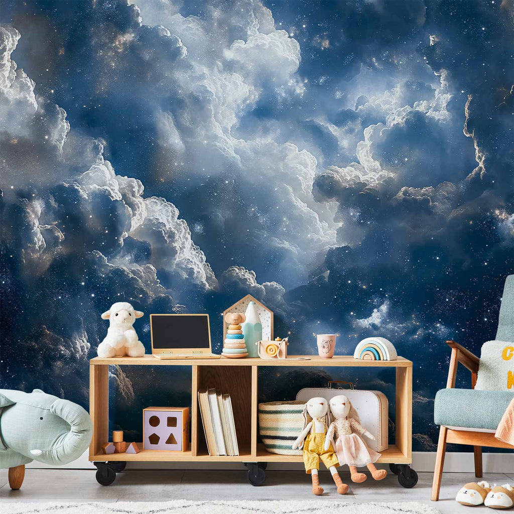 Wall Mural Astronomical Wonders Clouds and Stars in Harmonious Combination