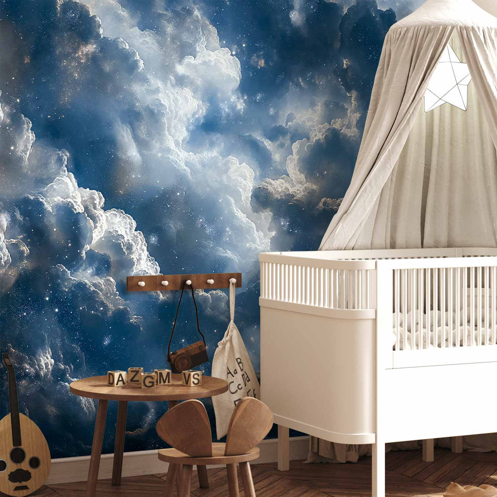 Clouds and Stars Astronomical Wall Mural