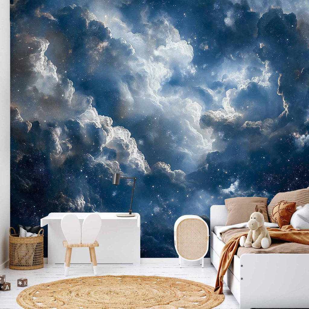 Clouds and Stars Astronomical Wall Mural
