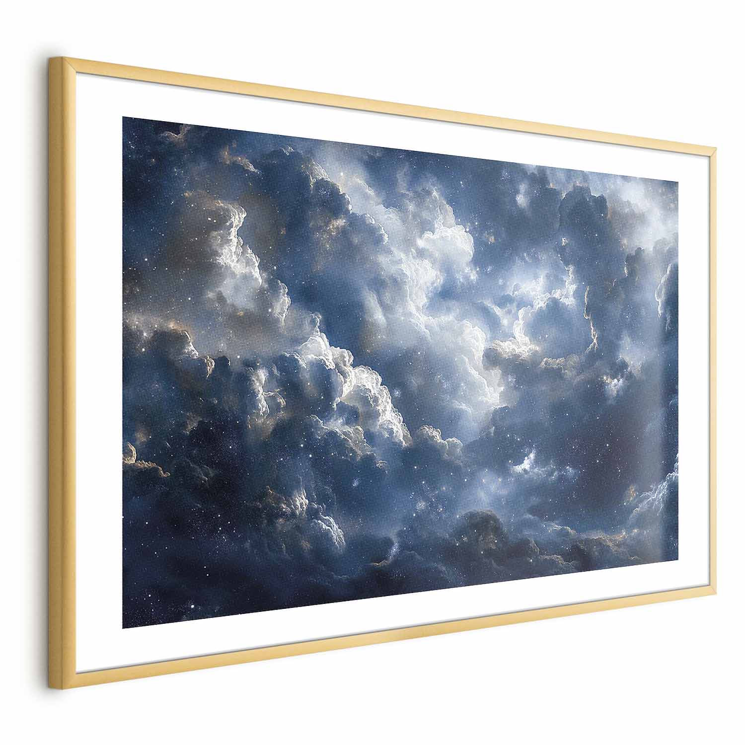 Clouds and Stars Astronomical Space Poster