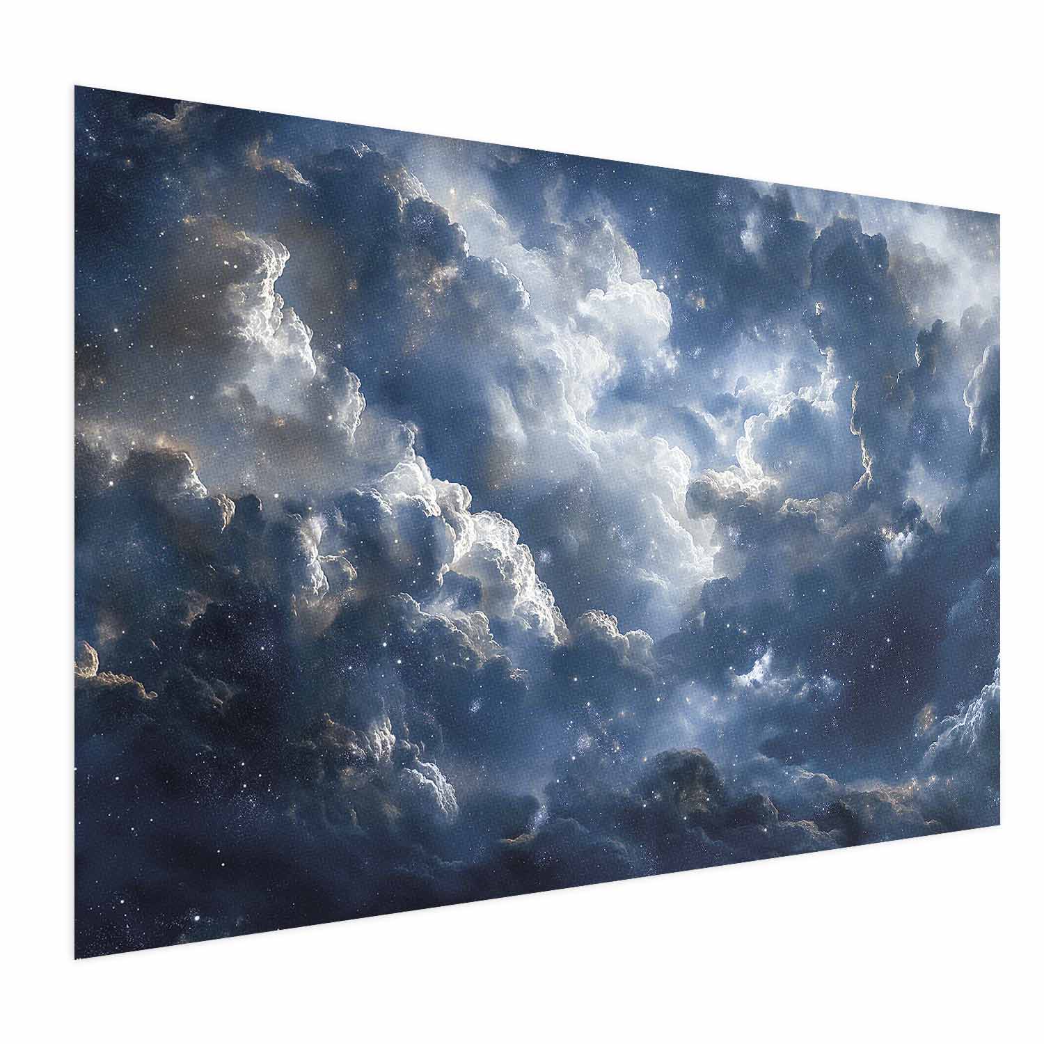 Clouds and Stars Astronomical Space Poster