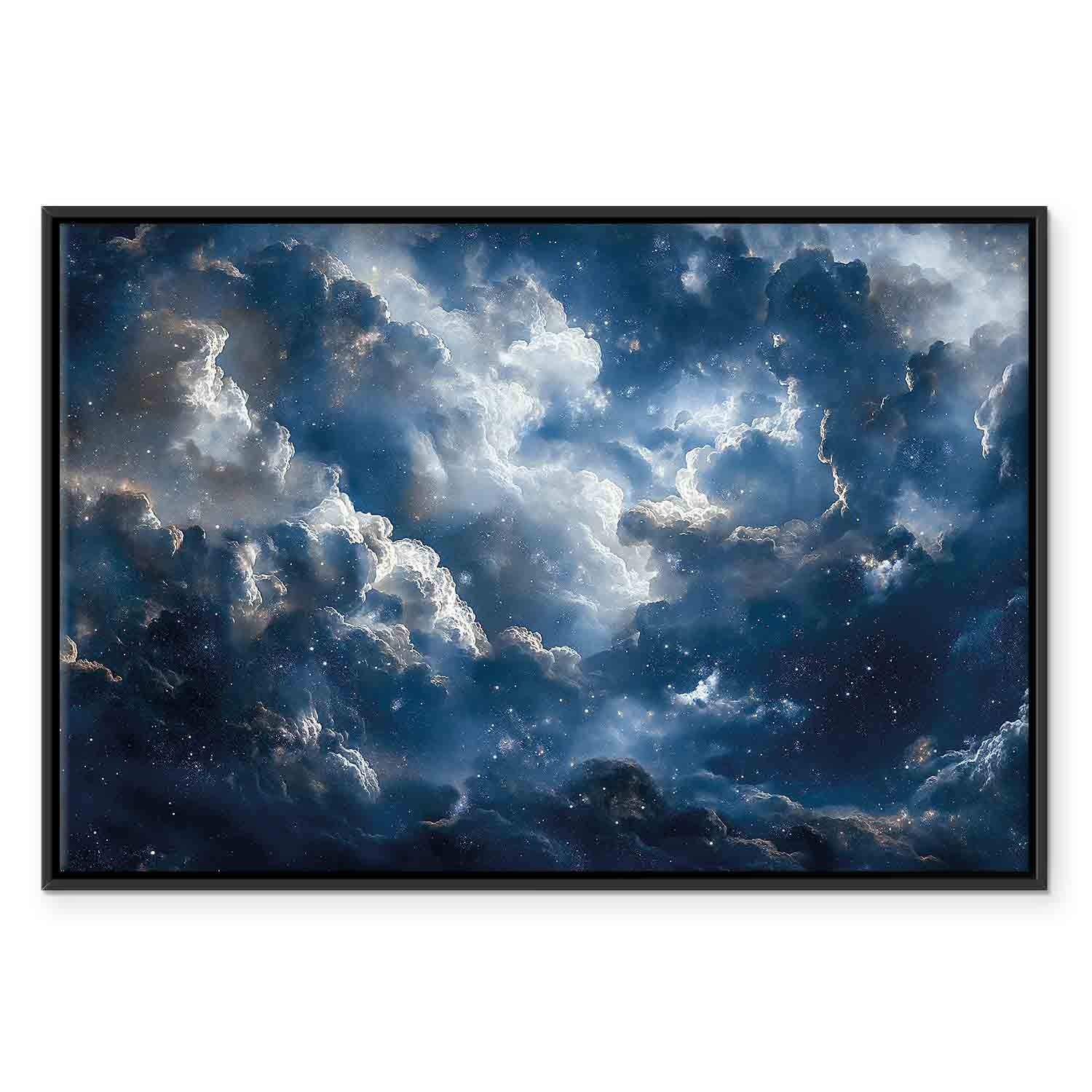Clouds and Stars Space Canvas Print