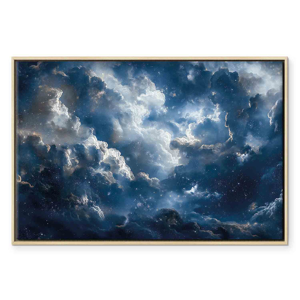Clouds and Stars Space Canvas Print