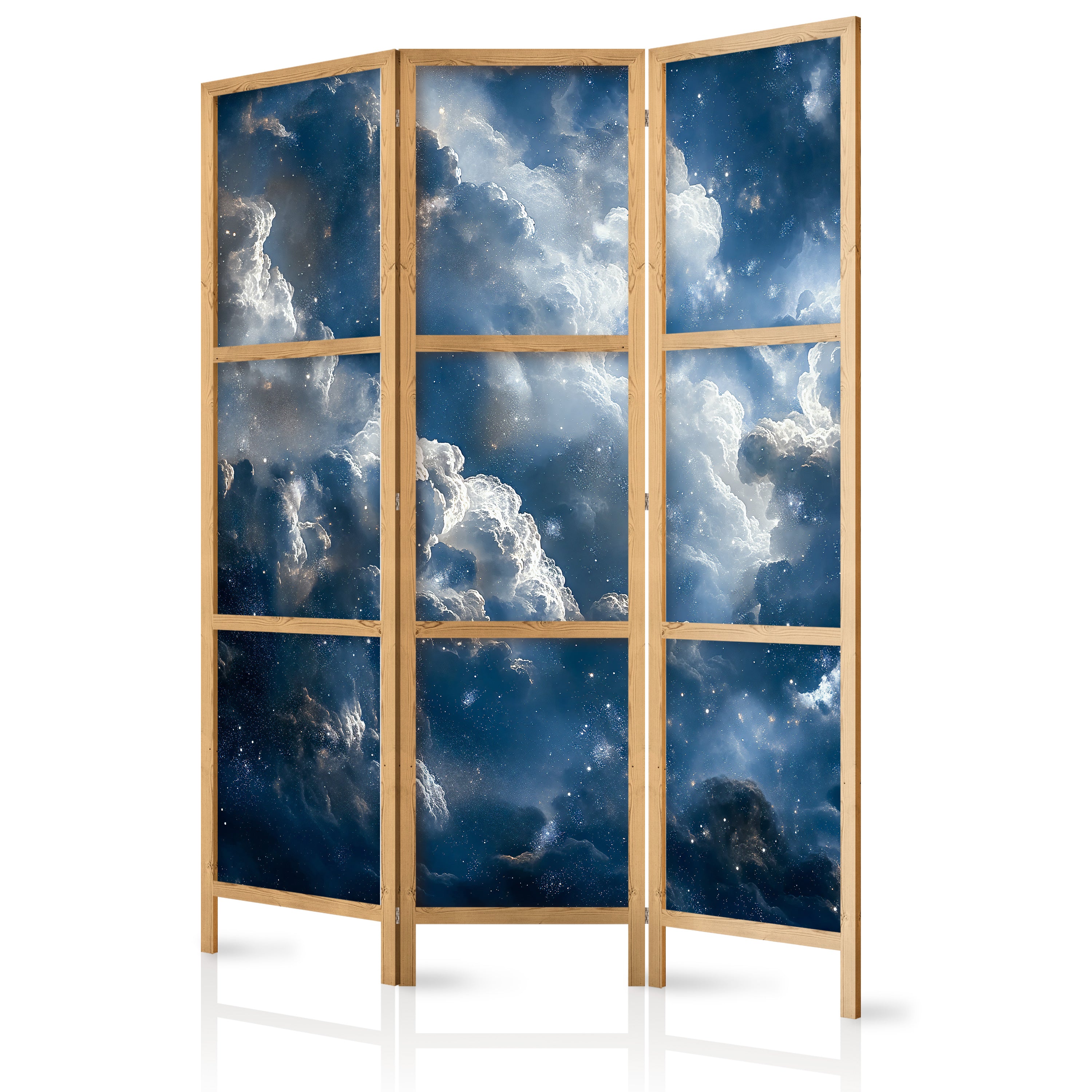 Room Divider: Japanese Clouds and Stars
