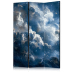Room Divider 135x172 blue/grey acoustic double-sided