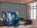Clouds and Stars Sky Landscape 5-Panel Room Divider