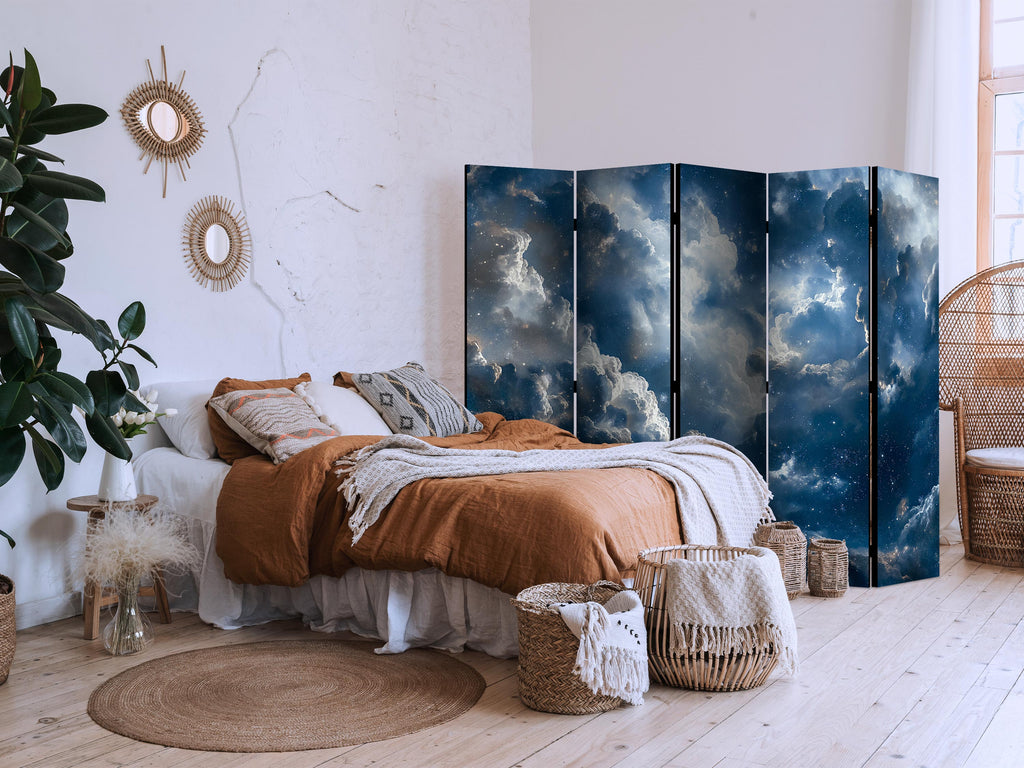 Room Divider Celestial Clouds and Stars