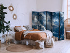 Room Divider Celestial Clouds and Stars