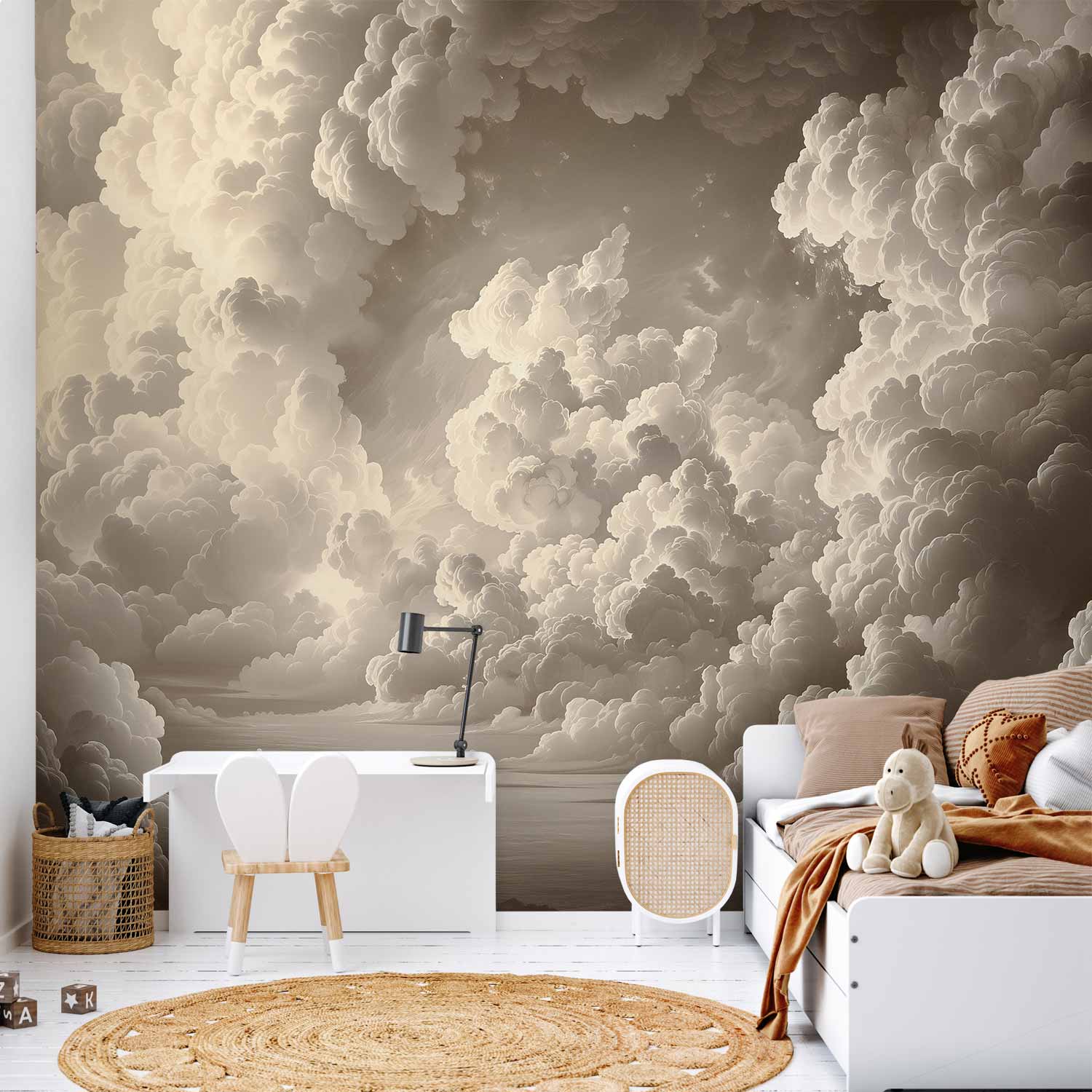 Wall Mural: Whisper of Illuminated Clouds