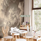 Illuminated Clouds Sky Wall Mural