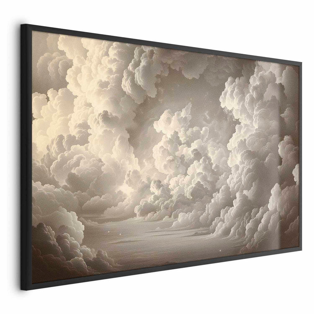 Illuminated Clouds Soft Light Sky Poster