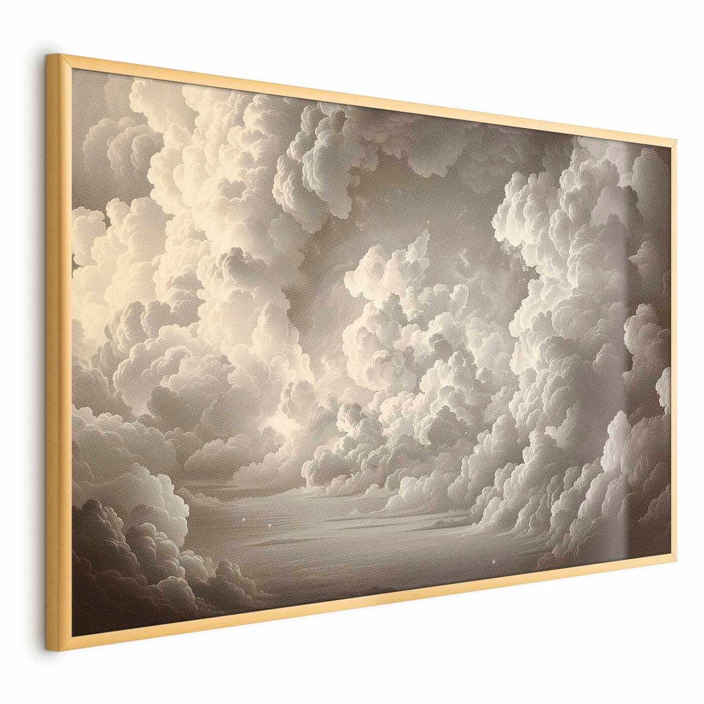 Illuminated Clouds Soft Light Sky Poster
