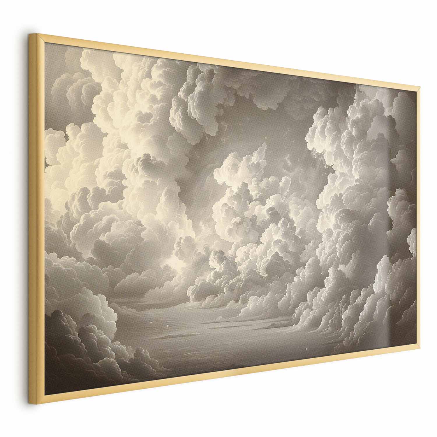 Illuminated Clouds Soft Light Sky Poster