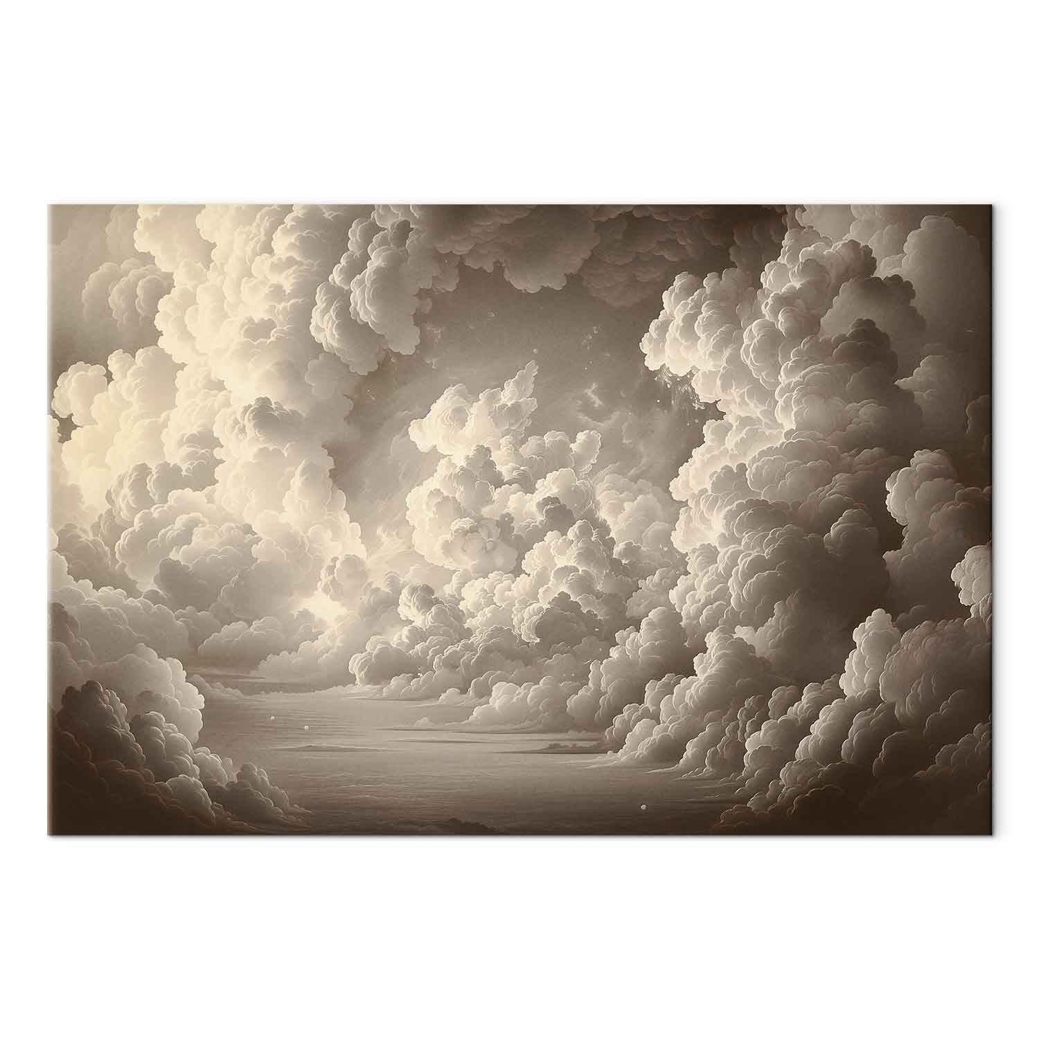 Illuminated Cloudscape Sky Canvas Print