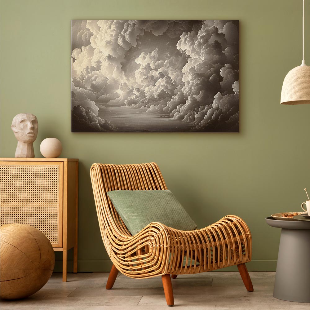 Canvas Print Whisper of Illuminated Clouds