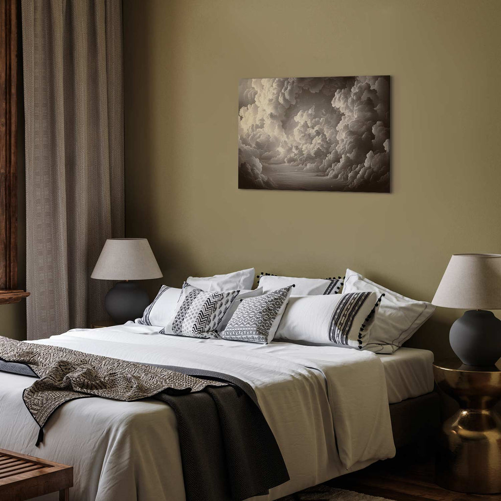 Illuminated Cloudscape Sky Canvas Print