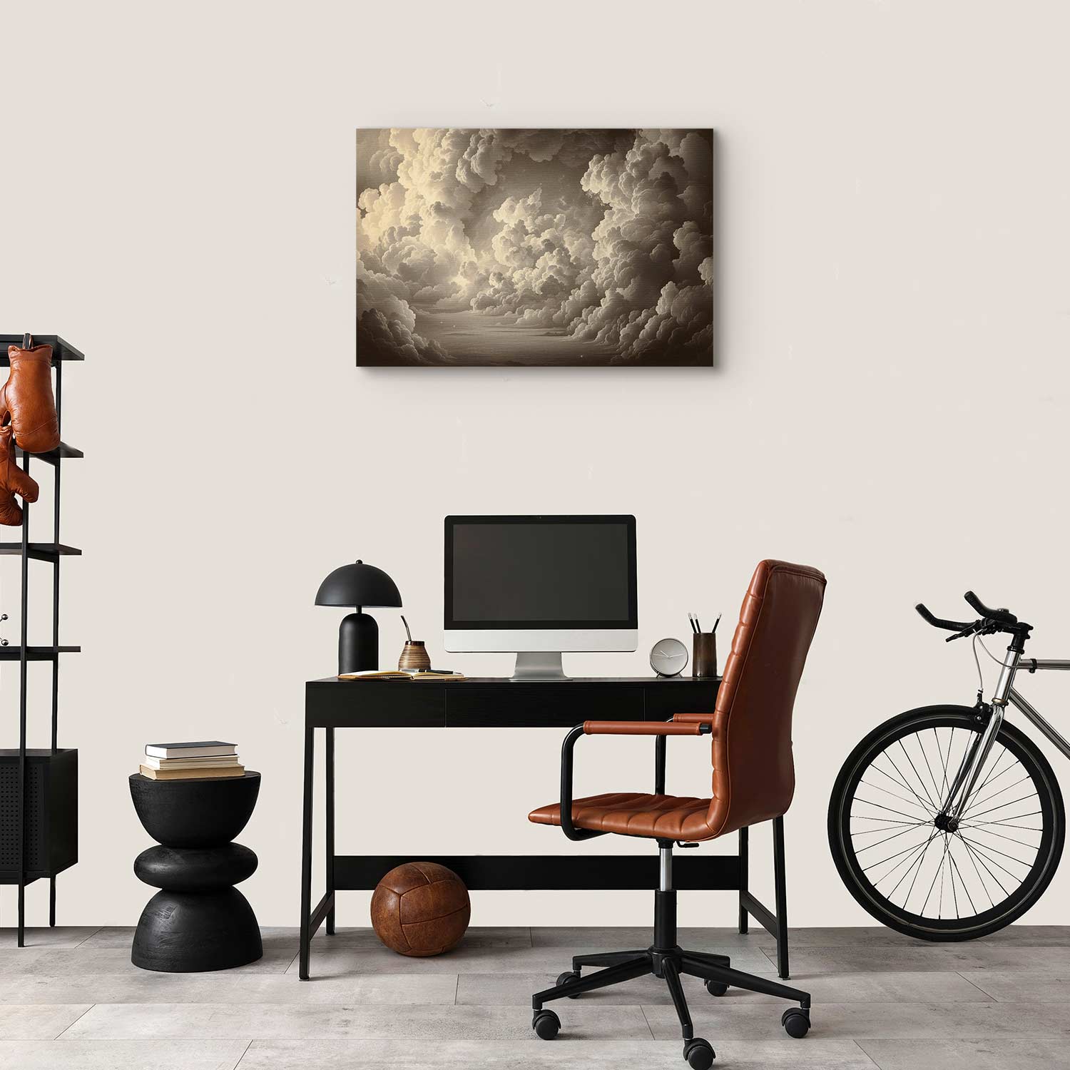 Illuminated Cloudscape Sky Canvas Print