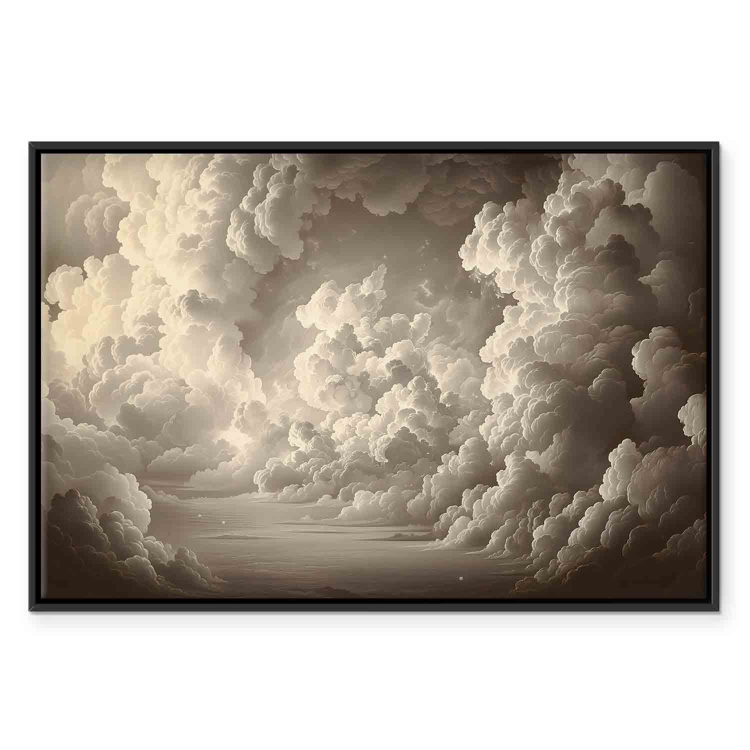 Illuminated Cloudscape Sky Canvas Print
