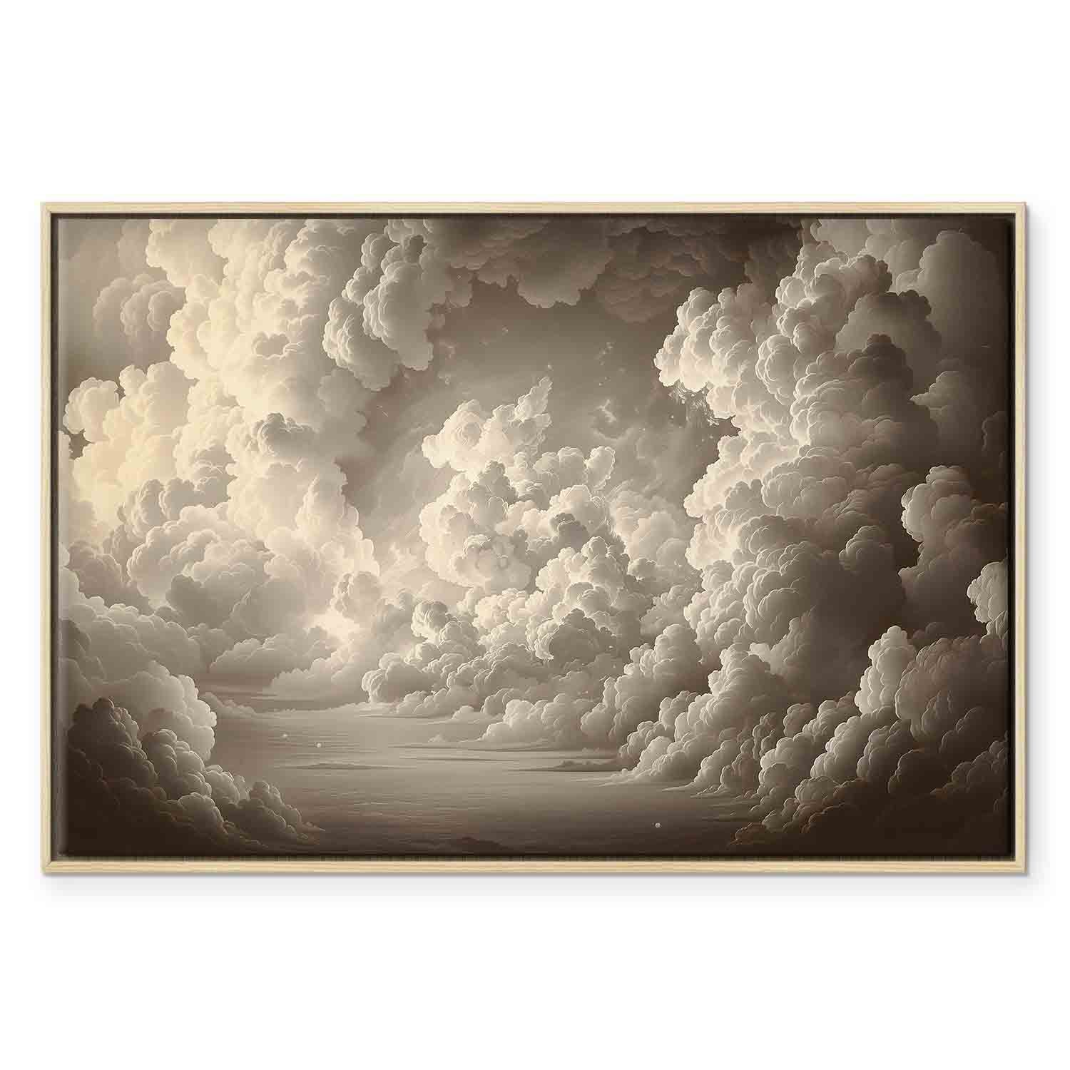 Illuminated Cloudscape Sky Canvas Print