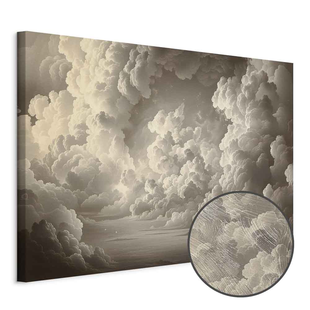 Illuminated Cloudscape Sky Canvas Print