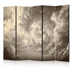 Room Divider Whisper of Illuminated Clouds: Soft Light in the Sky Theater