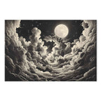 Moon and Stars Cloudscape Fantasy Canvas Print