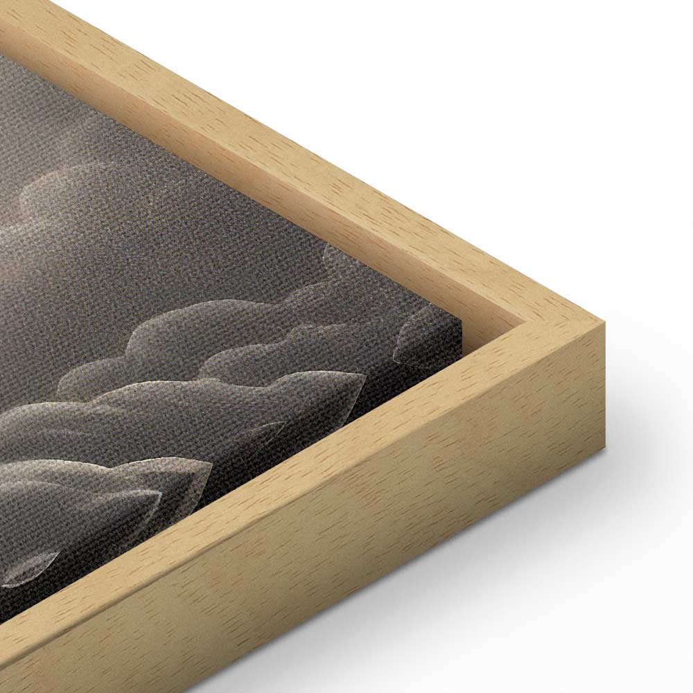 Canvas Print Moon and Stars Singing Among the Great Clouds