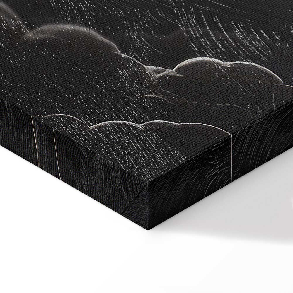 Moon and Stars Cloudscape Fantasy Canvas Print