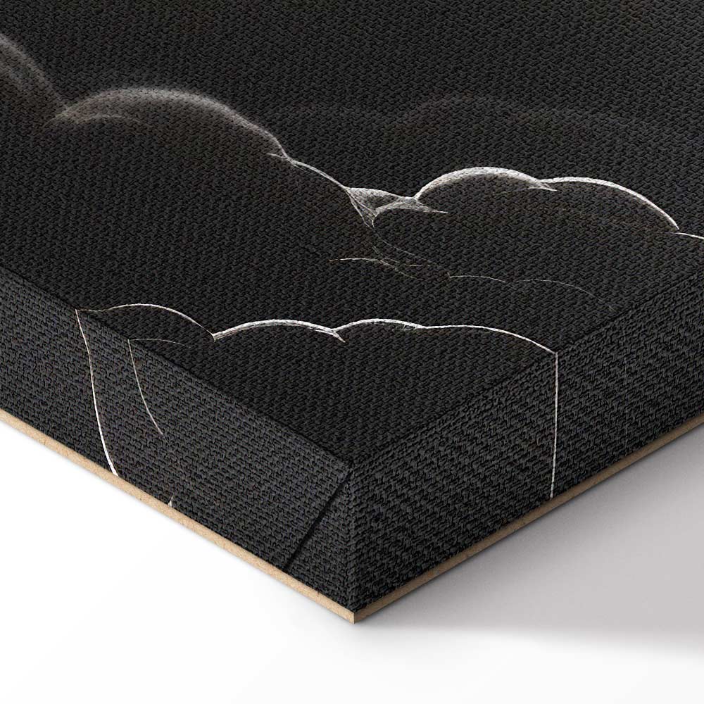 Moon and Stars Cloudscape Fantasy Canvas Print