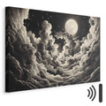 Moon and Stars Cloudscape Fantasy Canvas Print
