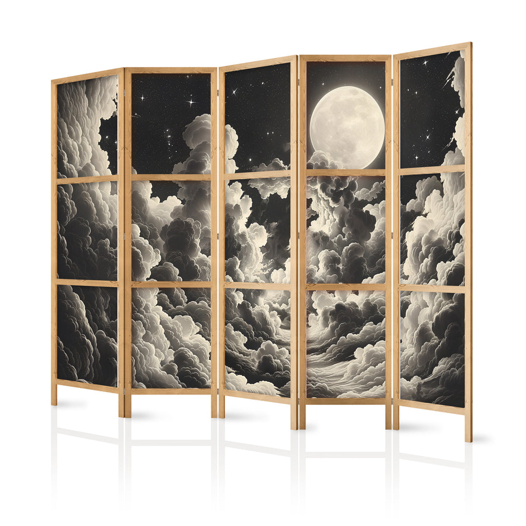 Japanese Room Divider Moon and Stars