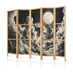 Japanese Room Divider Moon and Stars