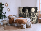 Moon & Stars Room Divider - 5-Panel Landscape