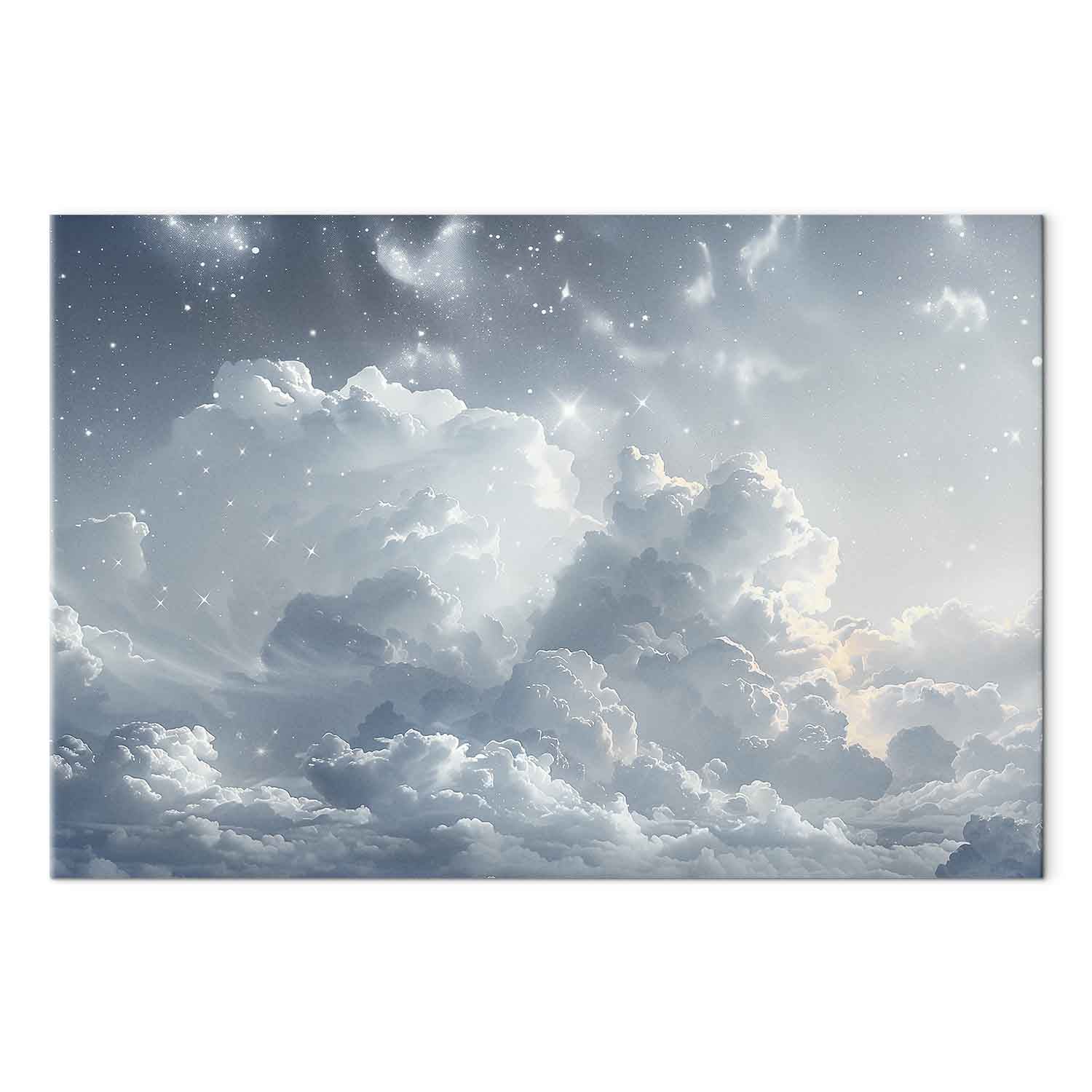 Starry Cloudscape Minimalist Canvas Print